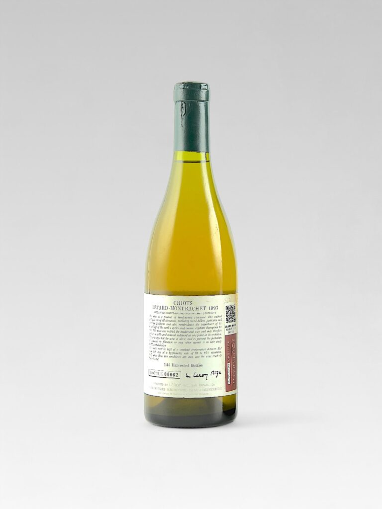 CRIOTS BATARD MONTRACHET D'AUVENAY 1993 - View 2 | Rotamagus Wines