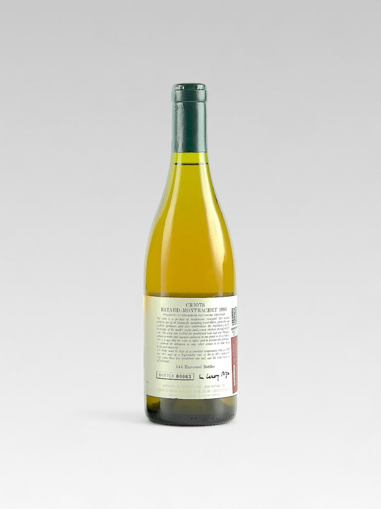 CRIOTS BATARD MONTRACHET D'AUVENAY 1993 - View 2 | Rotamagus Wines