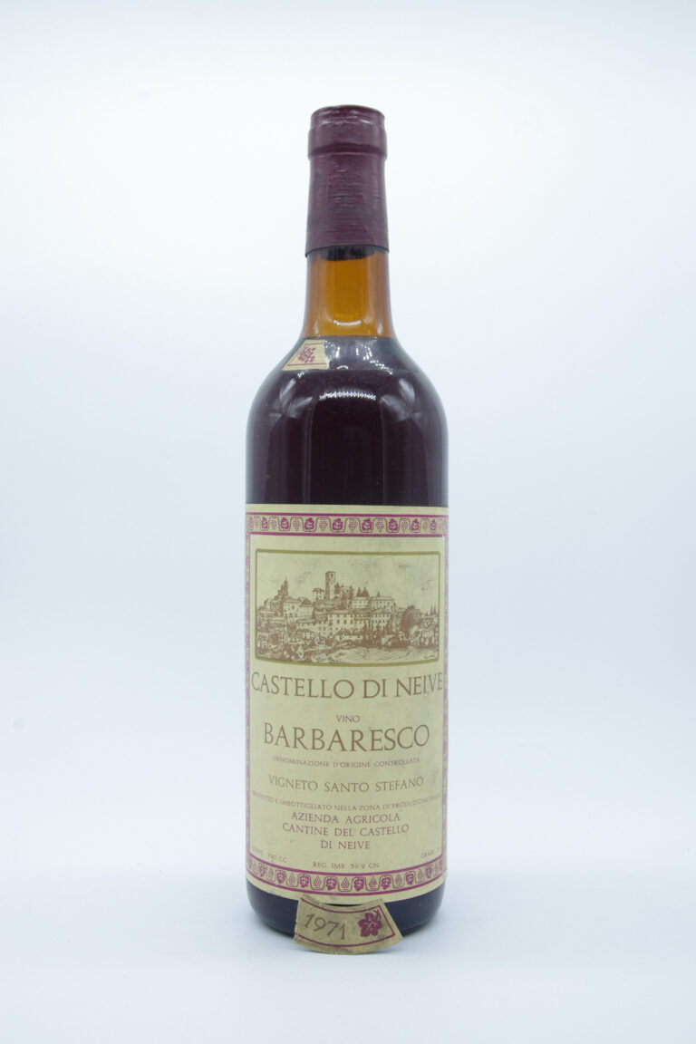 BARBARESCO CASTELLO DI NIEVE Santo Stefano 1971 - View 1 | Rotamagus Wines