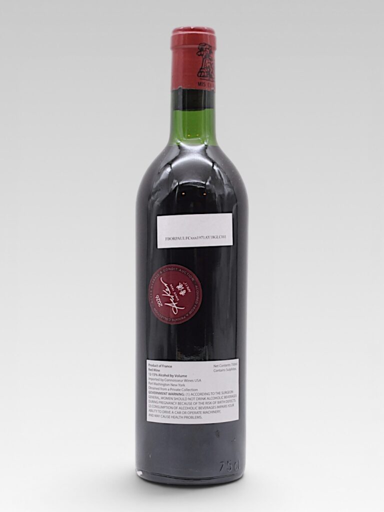 LAFITE ROTHSCHILD 1971 - View 2 | Rotamagus Wines