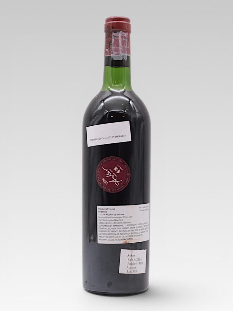 LAFITE ROTHSCHILD 1975 - View 2 | Rotamagus Wines