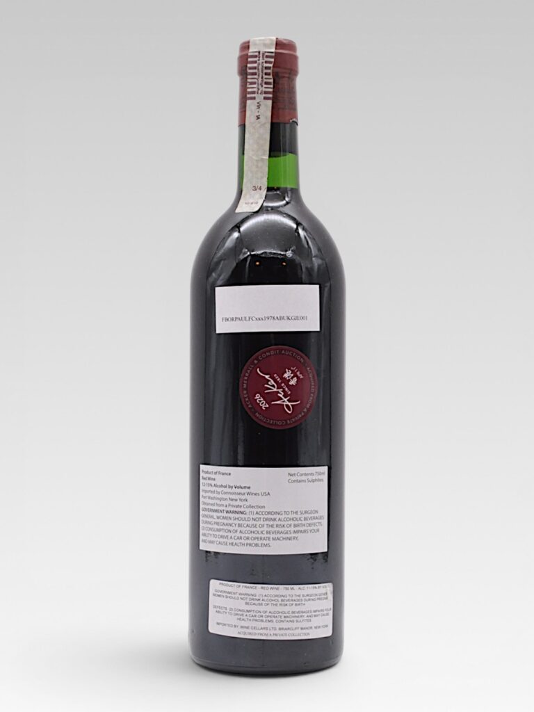 LAFITE ROTHSCHILD 1978 - View 2 | Rotamagus Wines