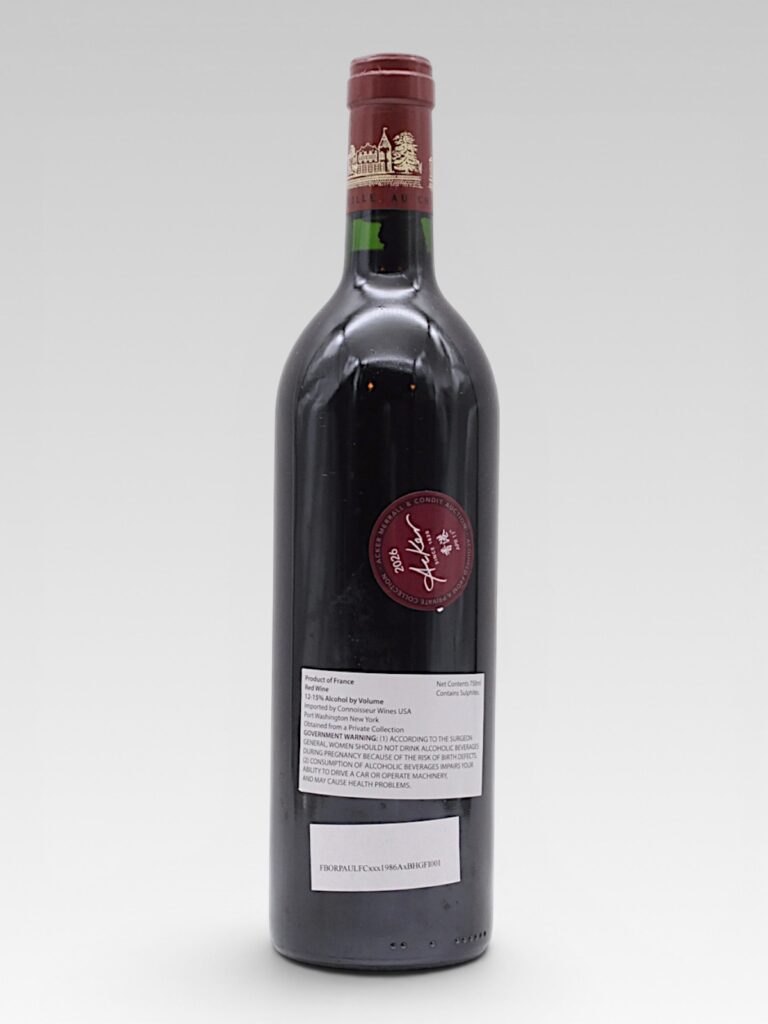 LAFITE ROTHSCHILD 1986 - View 2 | Rotamagus Wines