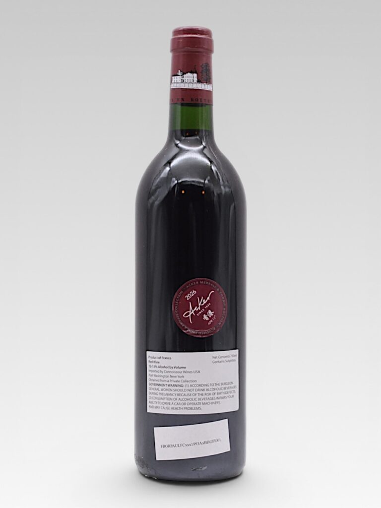 LAFITE ROTHSCHILD 1993 - View 2 | Rotamagus Wines