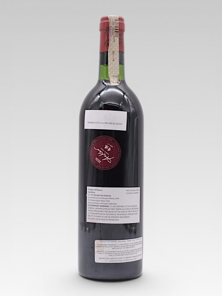 LAFITE ROTHSCHILD 1980 - View 2 | Rotamagus Wines