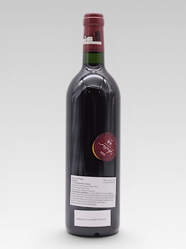 LAFITE ROTHSCHILD 1998 - View 2 | Rotamagus Wines